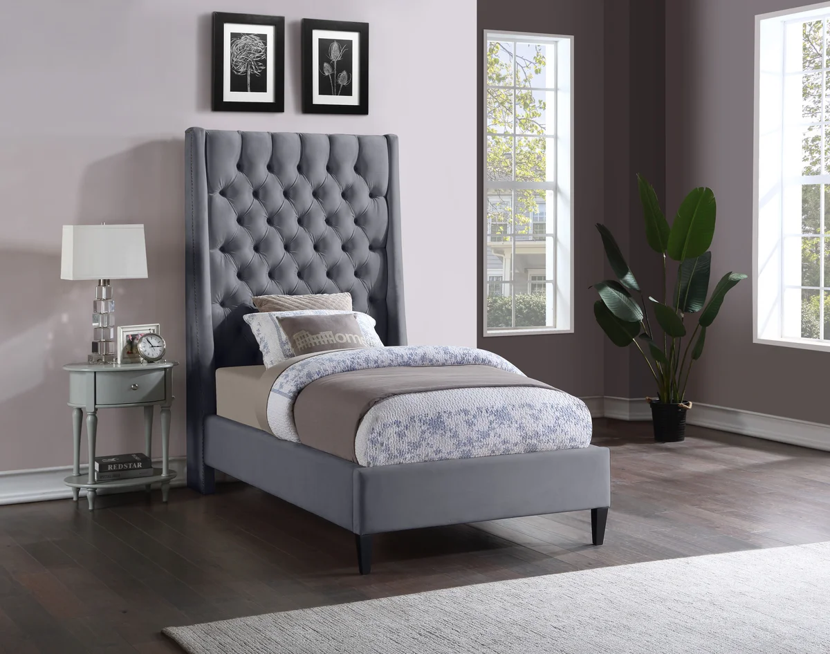 Fritz - Twin Bed - Gray - View 2