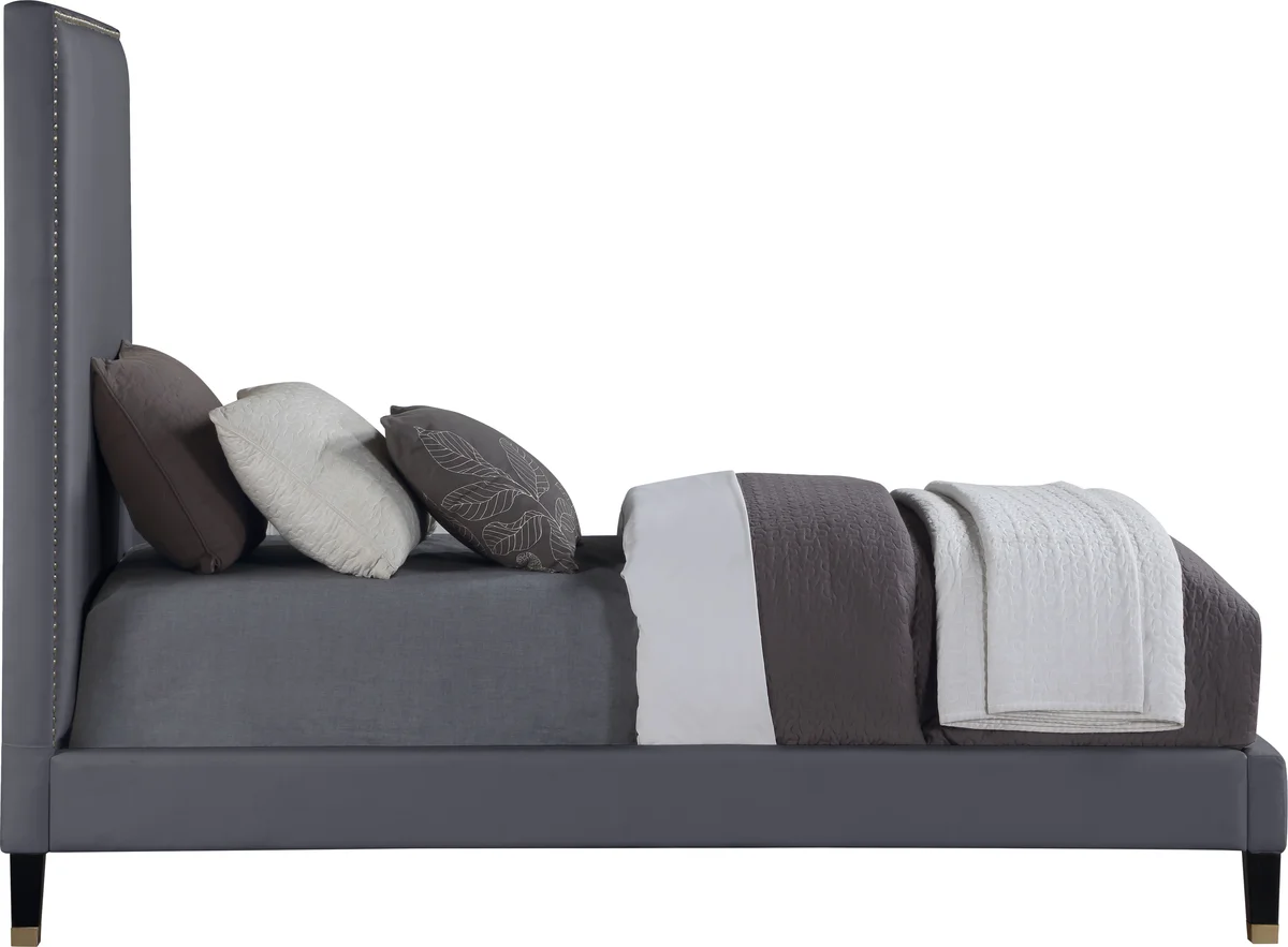 Harlie - Twin Bed - Gray