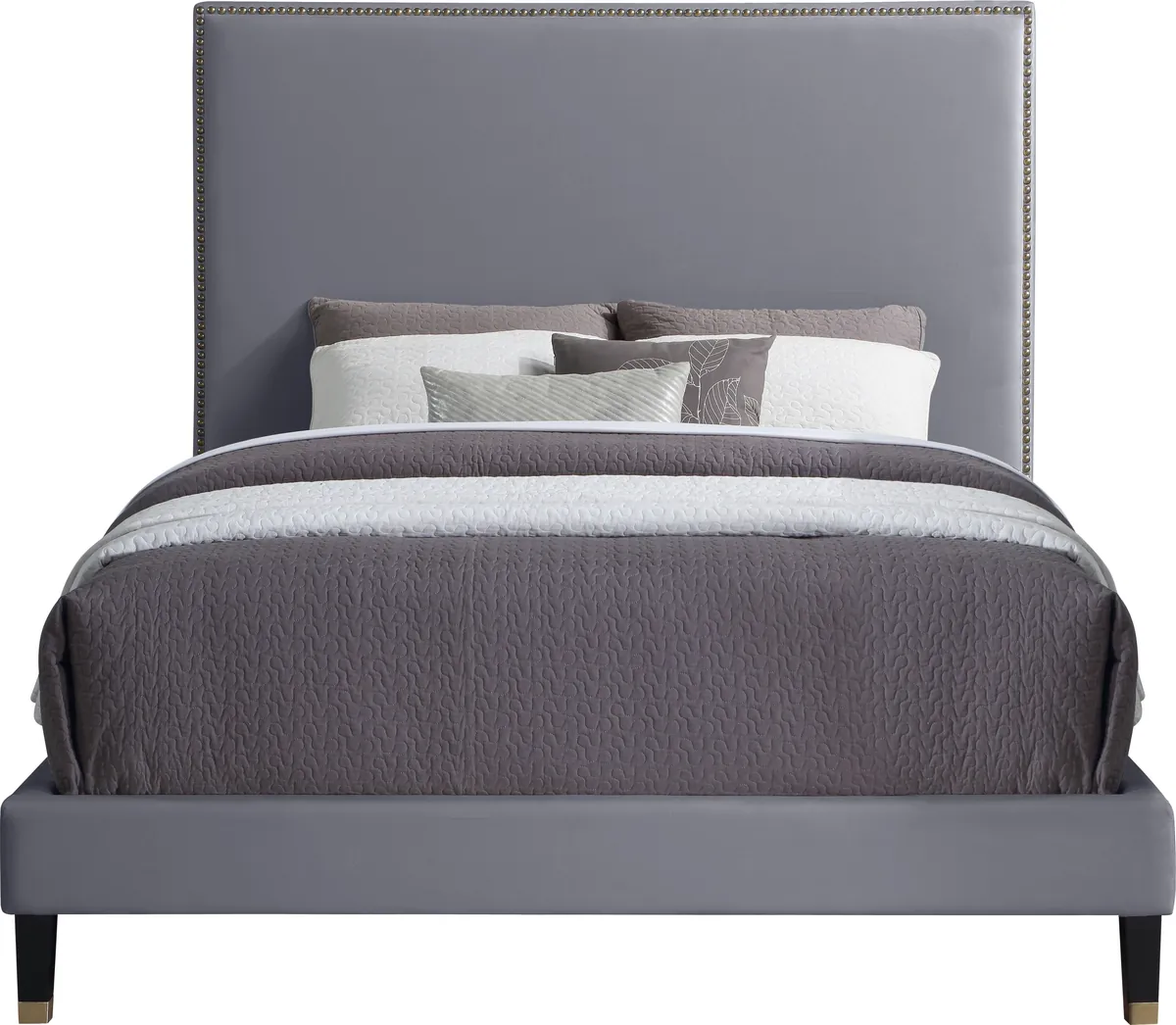Harlie - Queen Bed - Gray