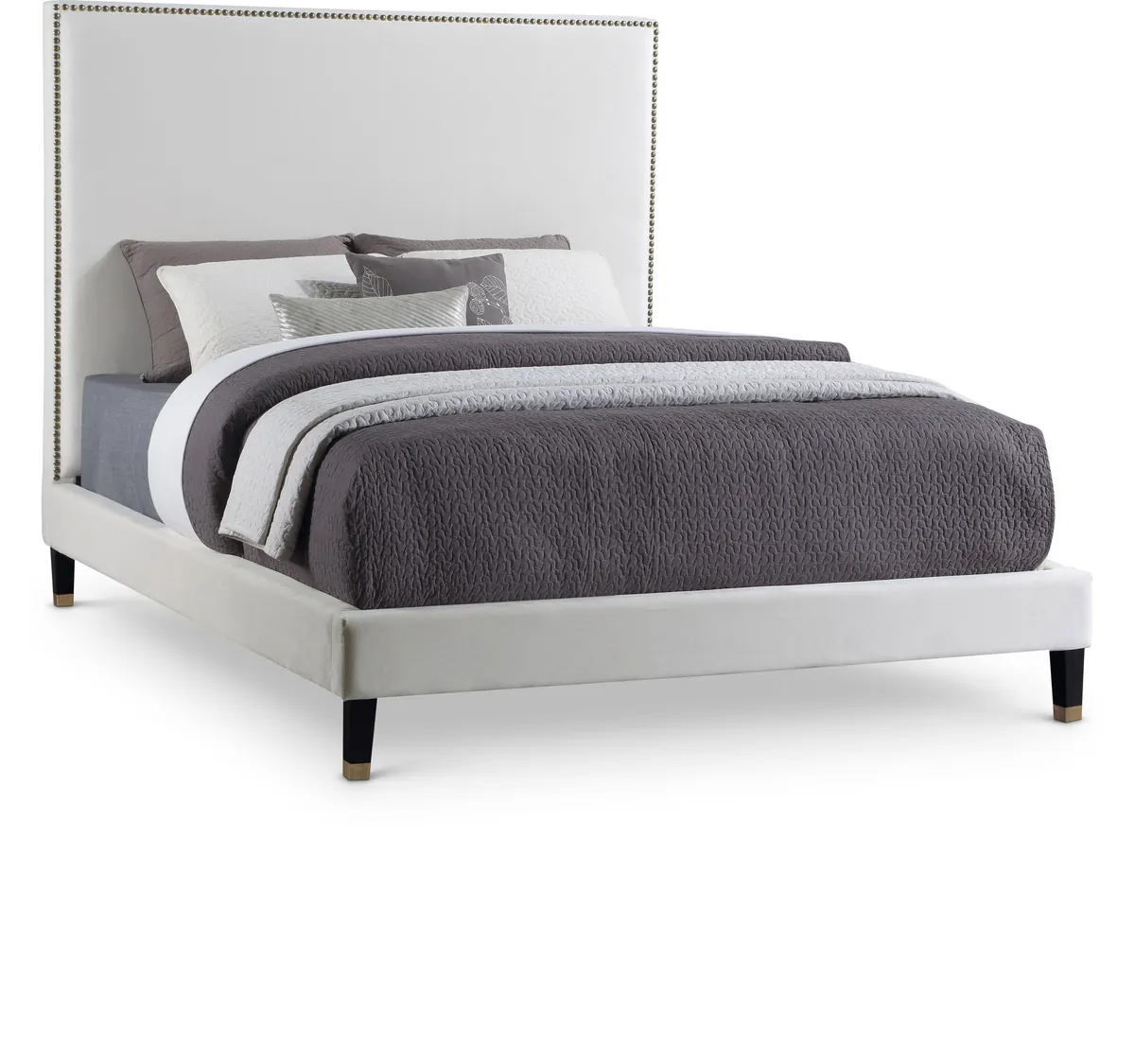 Harlie - Queen Bed - Cream