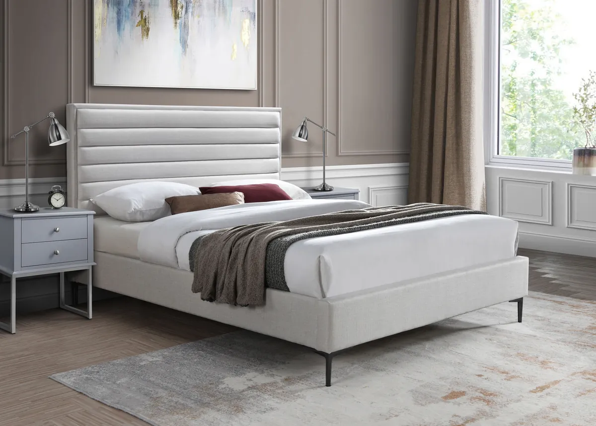 Hunter - King Bed - Cream - View 2