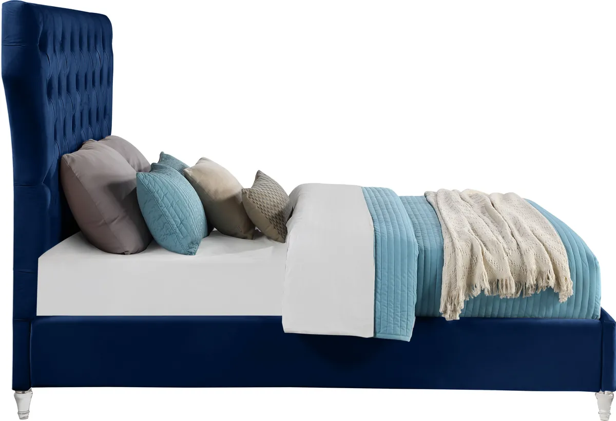 Kira - Queen Bed - Navy