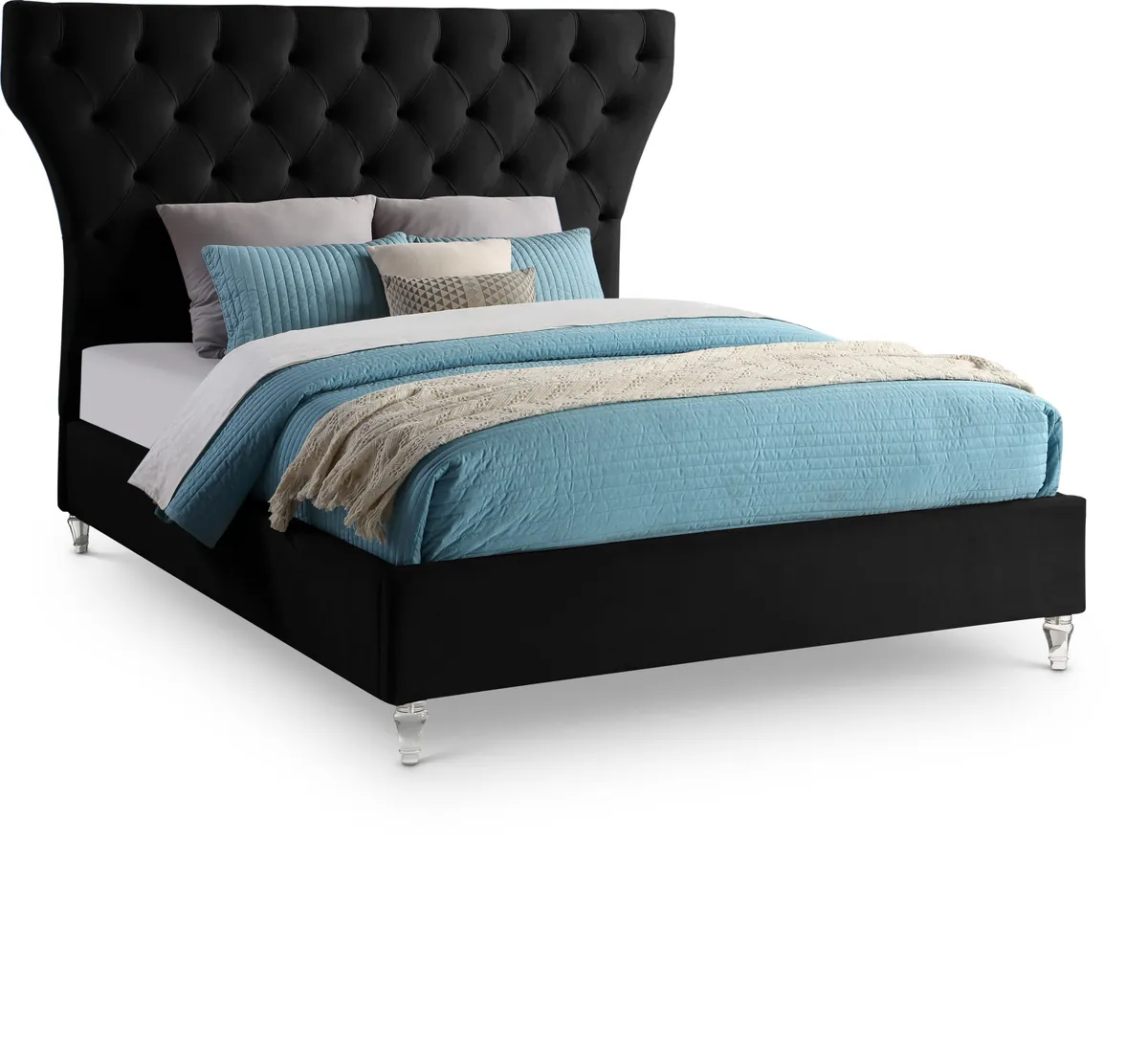 Kira - Queen Bed - Black