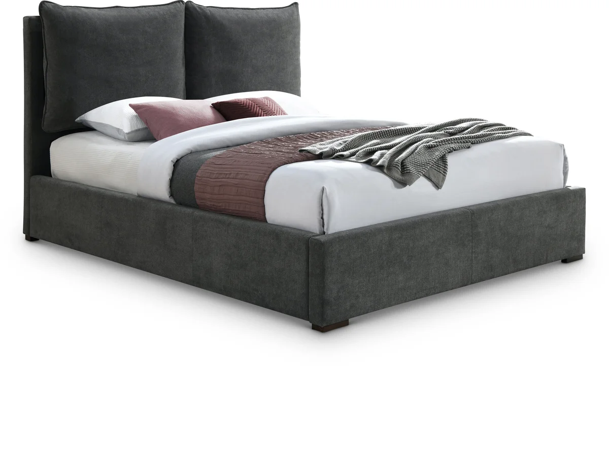 Misha - King Bed - Pepper Black