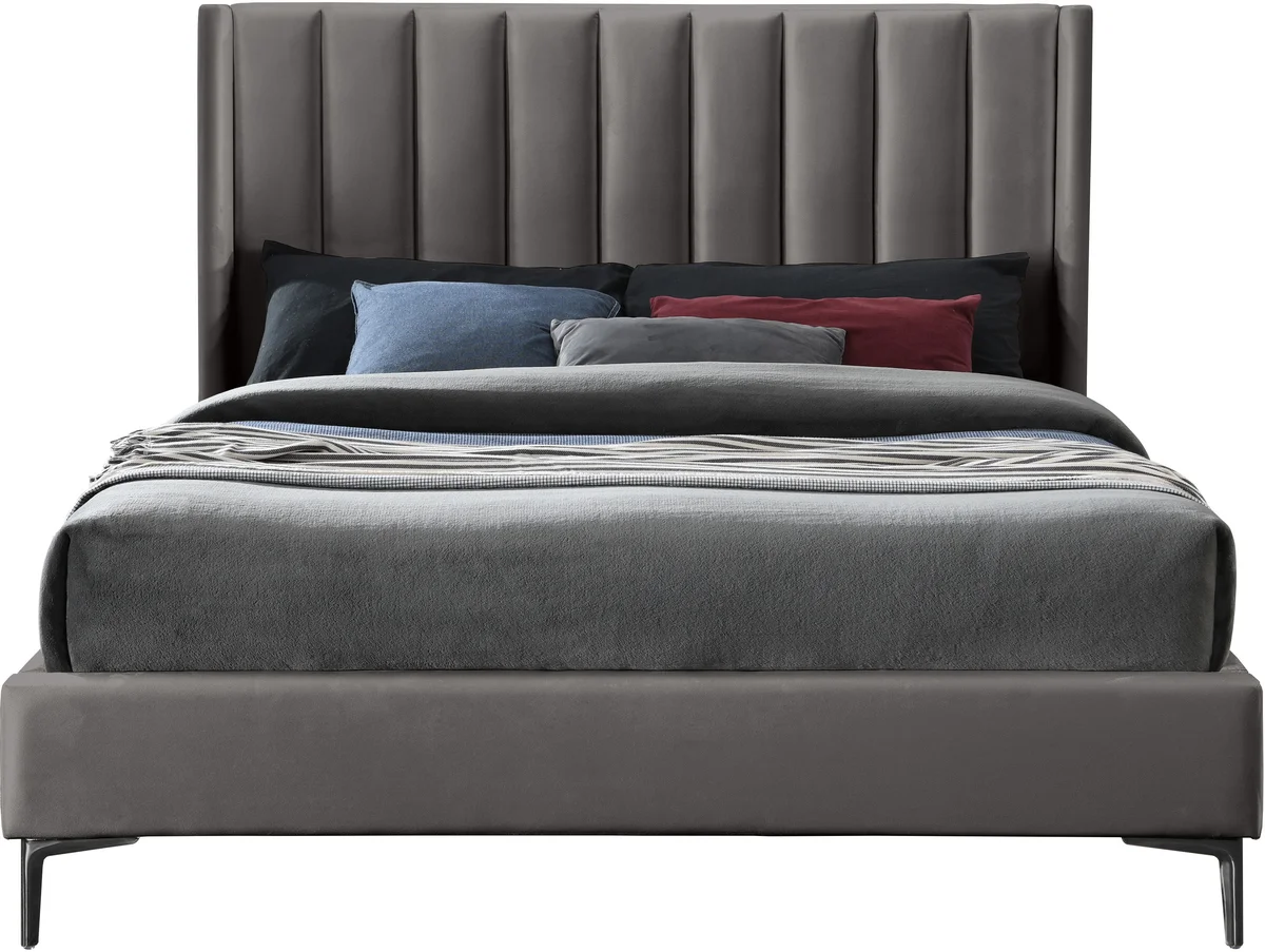 Nadia - King Bed - Gray