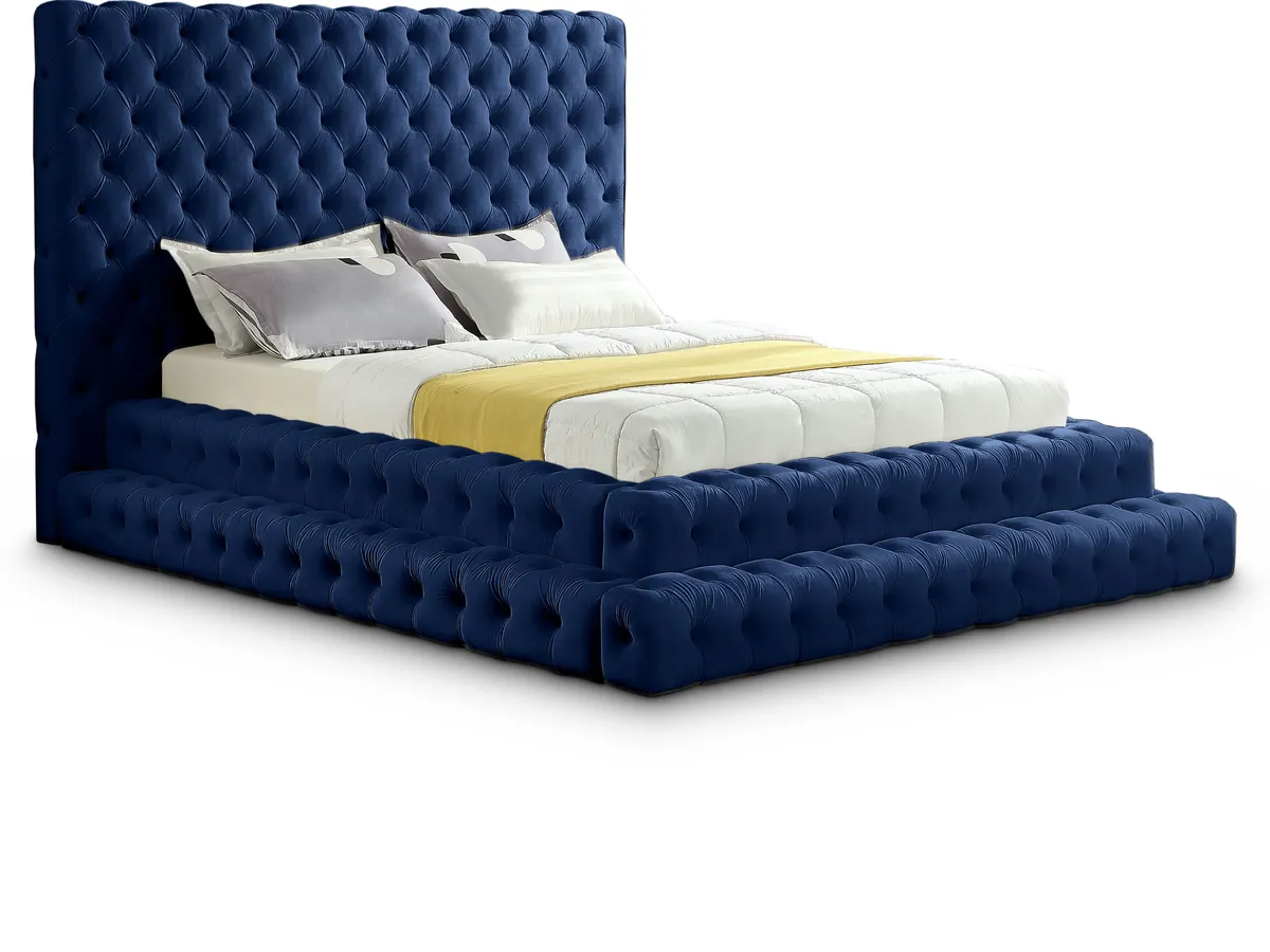 Revel - Queen Bed - Navy
