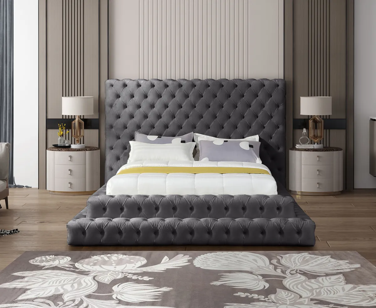 Revel - Queen Bed - Gray