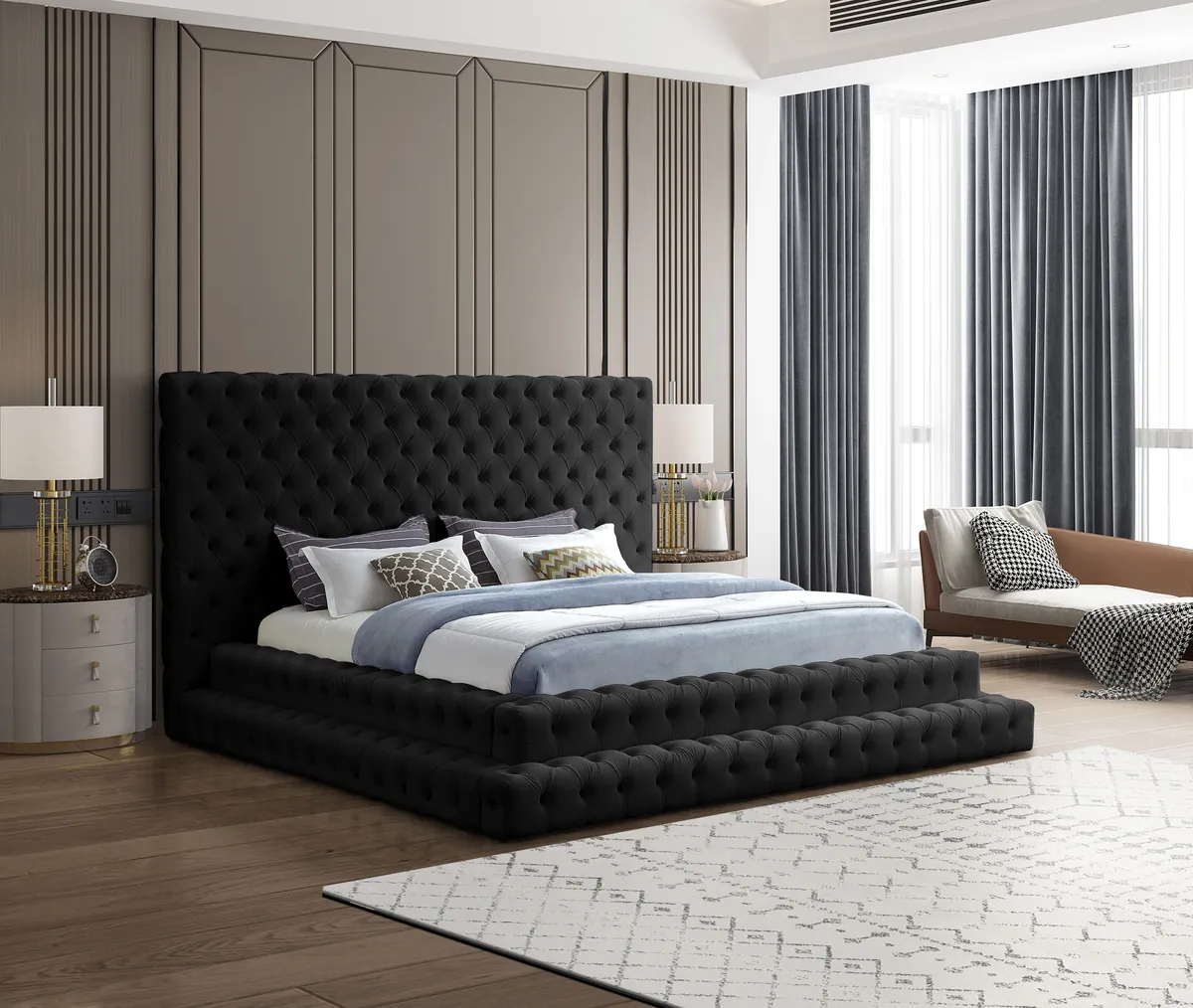 Revel - King Bed - Black - View 2