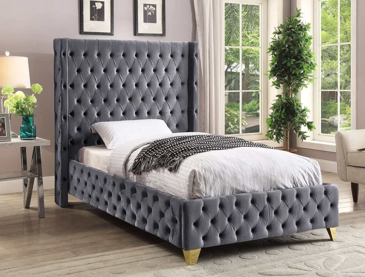 Savan - Twin Bed - Gray