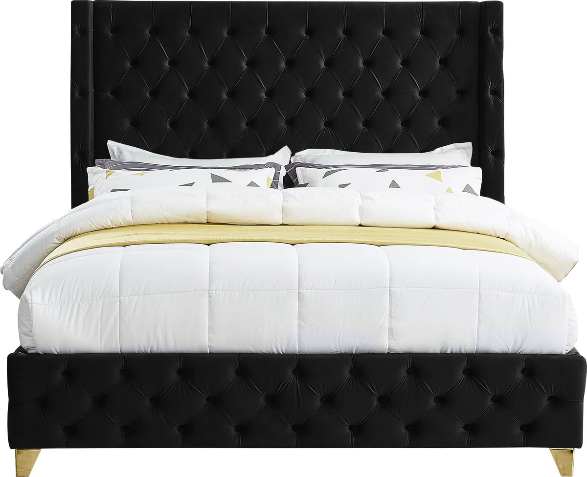 Savan - Queen Bed - Black
