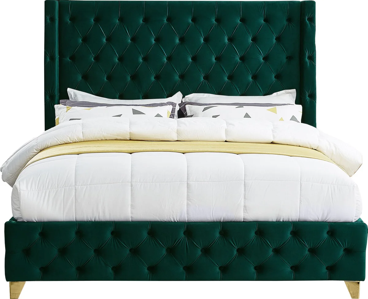 Savan - King Bed - Green