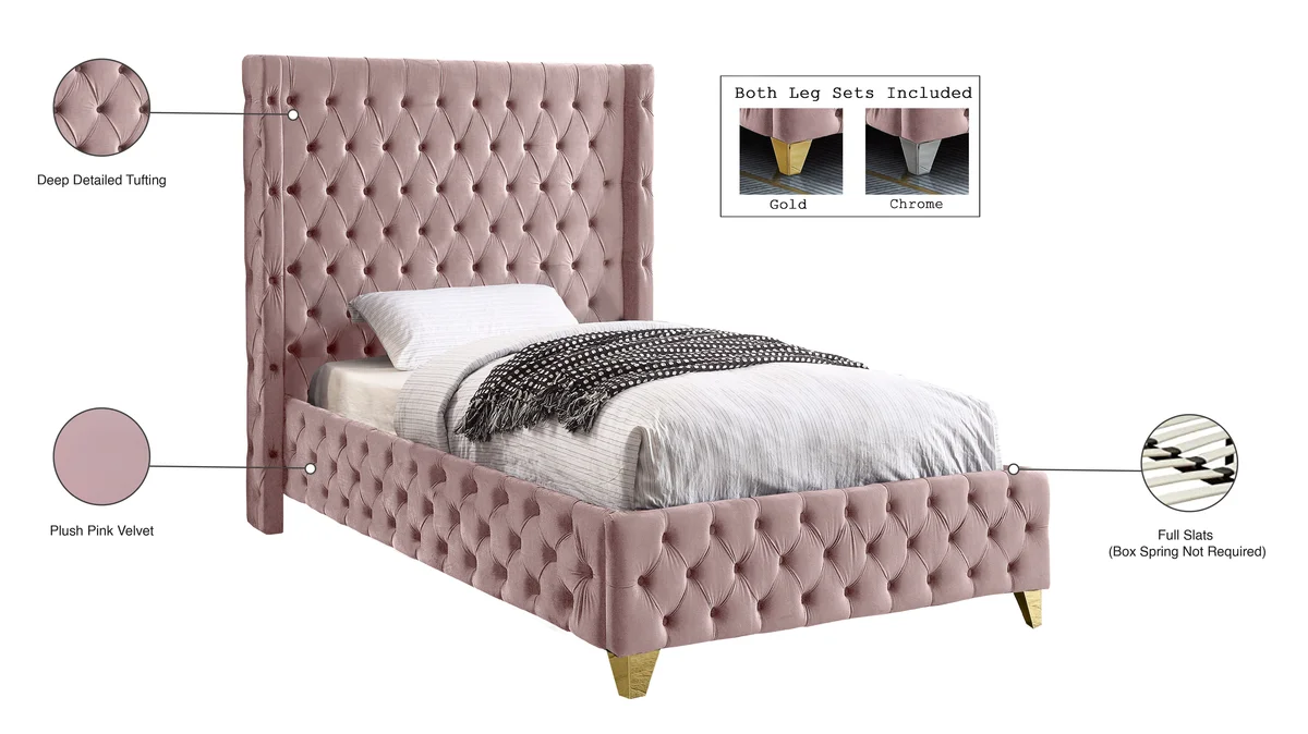 Savan - Twin Bed - Pink