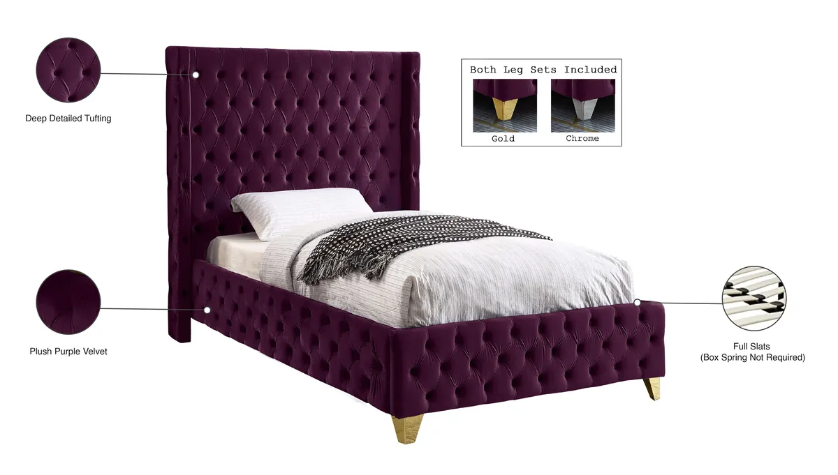 Savan - Twin Bed - Purple