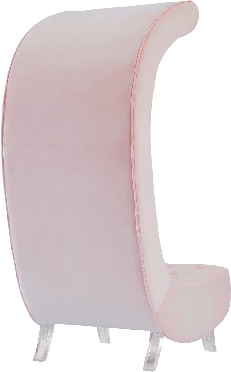 Crescent - Accent Chair - Pink