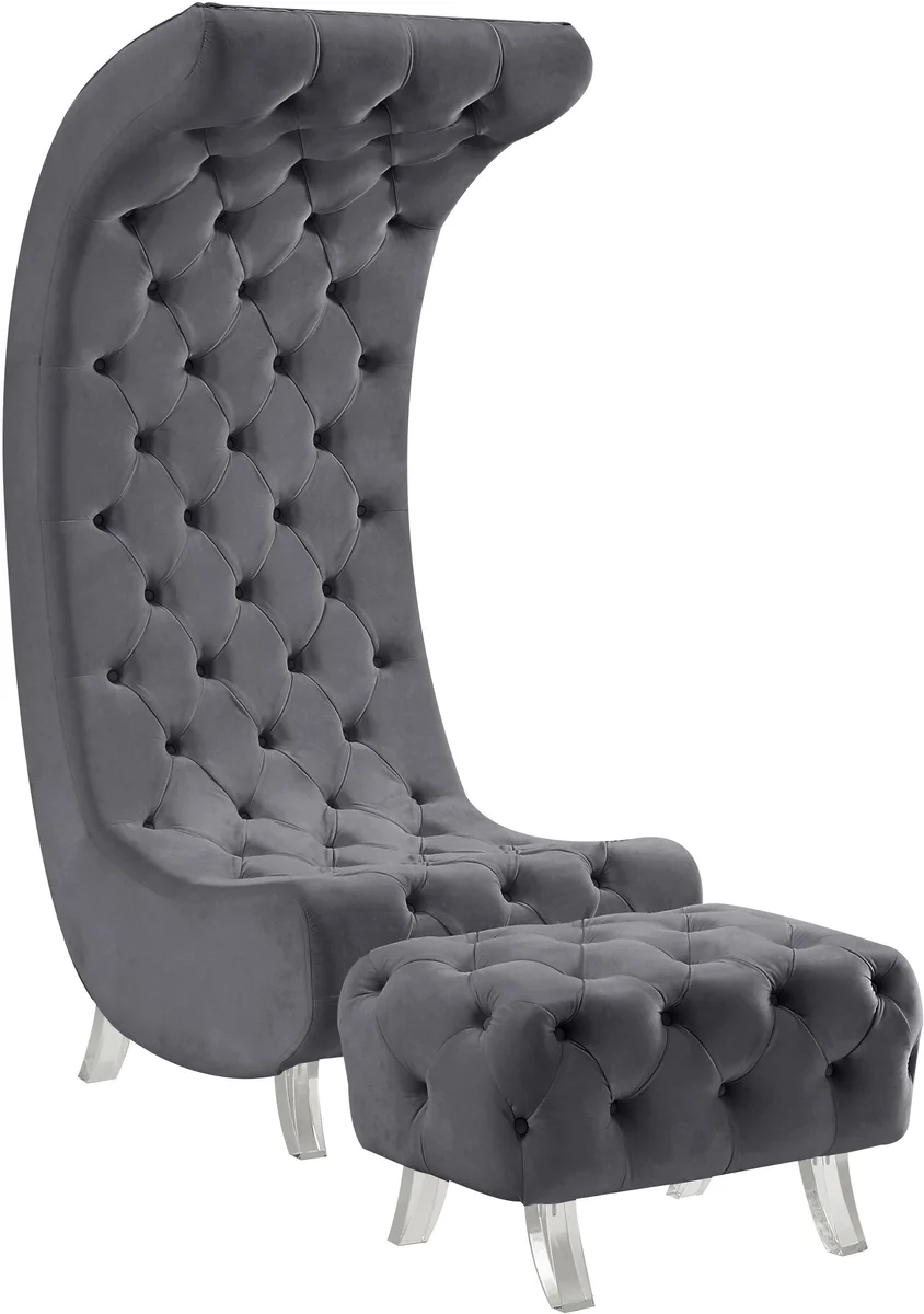 Crescent - Accent Chair - Gray
