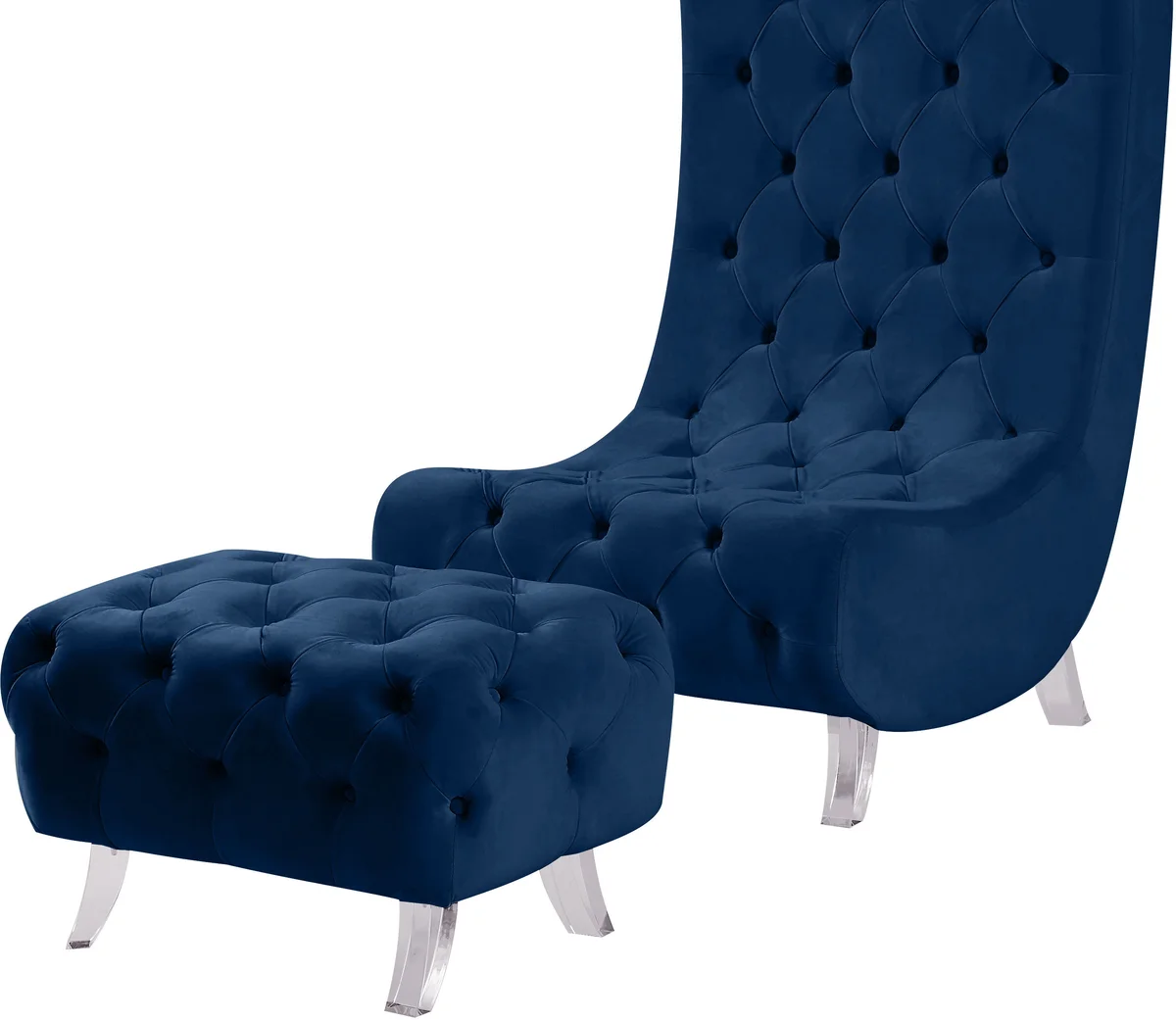 Crescent - Accent Chair - Navy