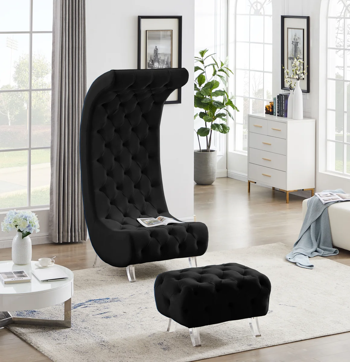 Crescent - Ottoman - Black