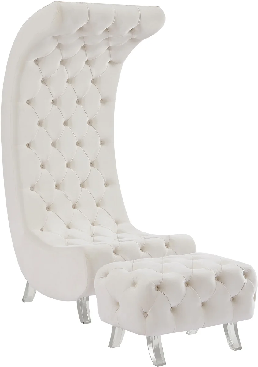 Crescent - Ottoman - Cream