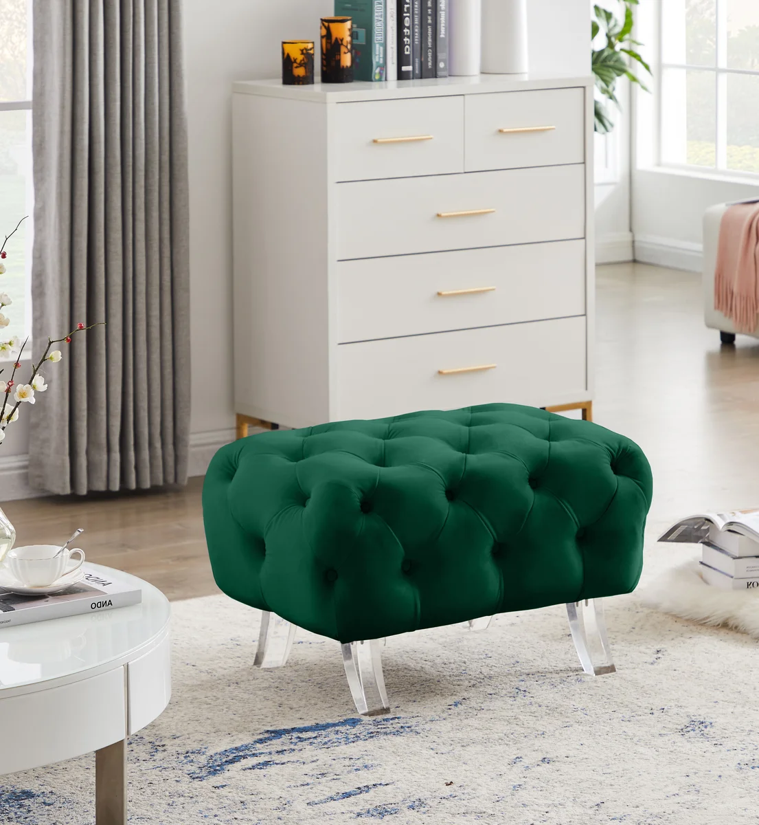 Crescent - Ottoman - Green - View 2