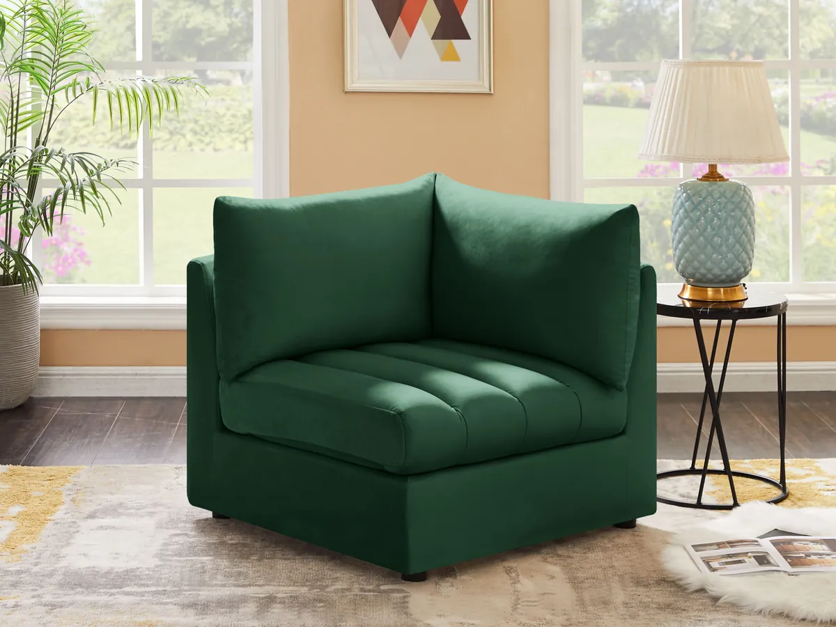 Jacob - Corner Chair - Green - View 2