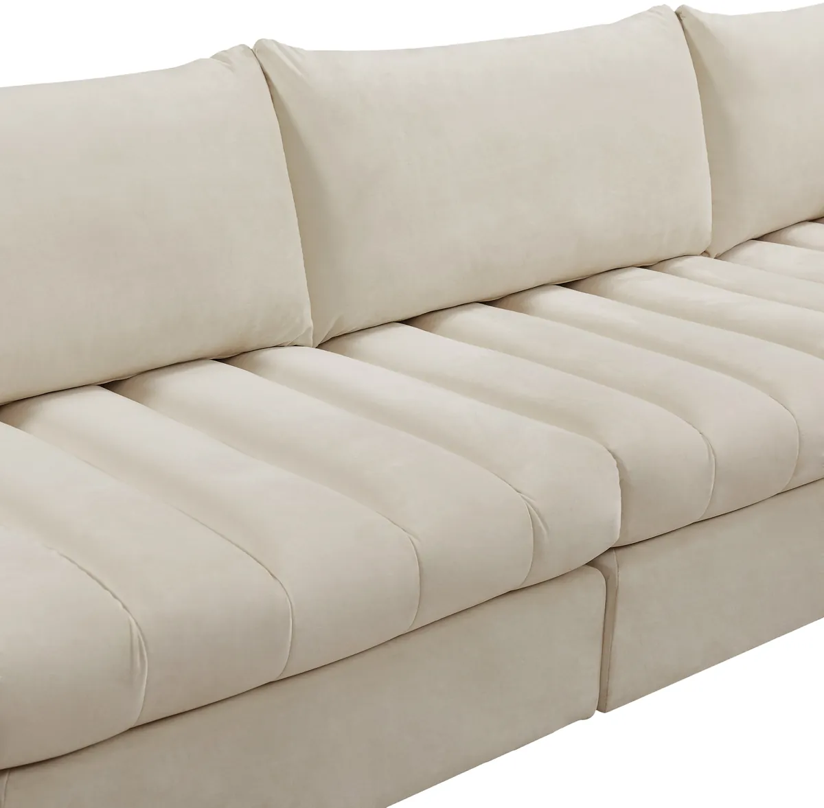 Jacob - Modular Croner Sectional 4 Piece - Cream
