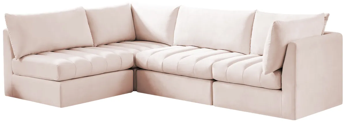 Jacob - Modular Croner Sectional 4 Piece - Pink - View 2