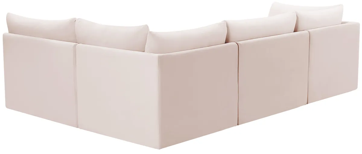 Jacob - Modular Croner Sectional 4 Piece - Pink