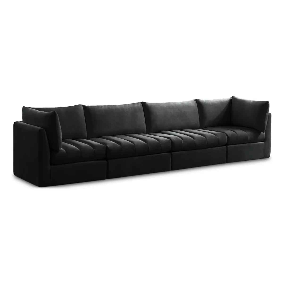 Jacob - Modular 4 Seat Sofa - Black