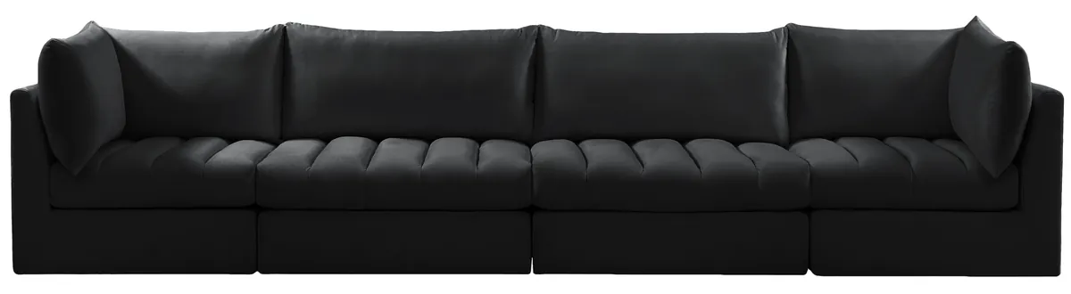 Jacob - Modular 4 Seat Sofa - Black