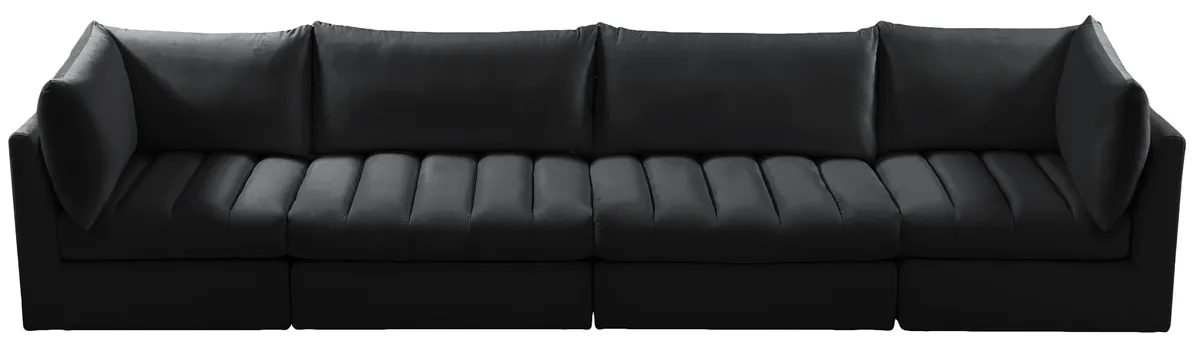 Jacob - Modular 4 Seat Sofa - Black