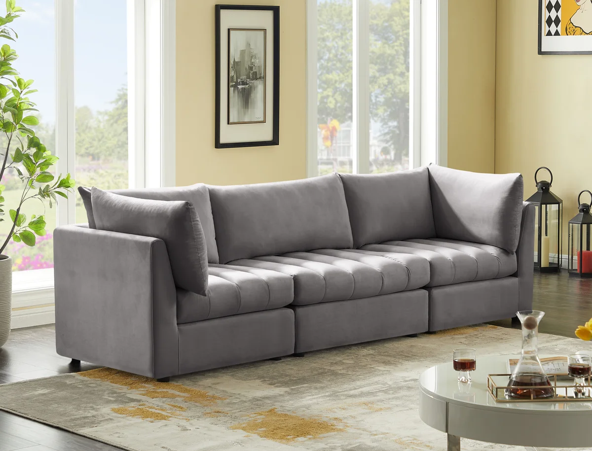 Jacob - Modular 3 Seat Sofa - Gray - View 2