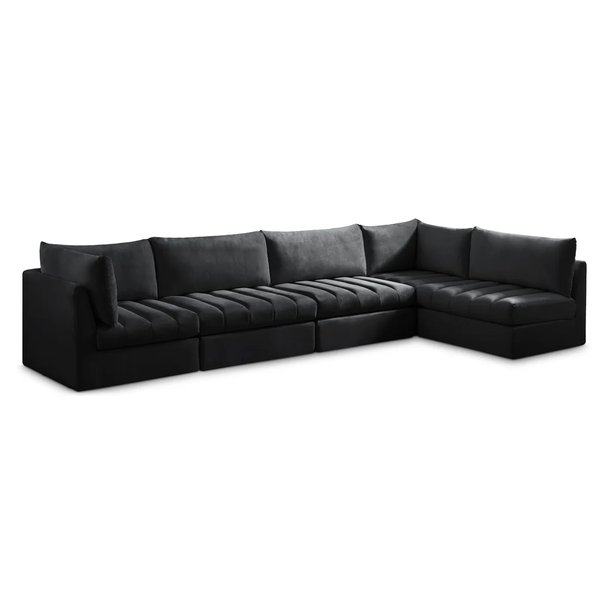Jacob - Modular Sectional 5 Piece - Black