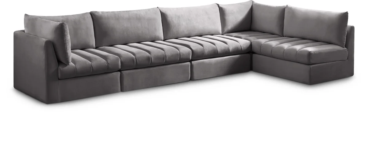 Jacob - Modular Sectional 5 Piece - Gray