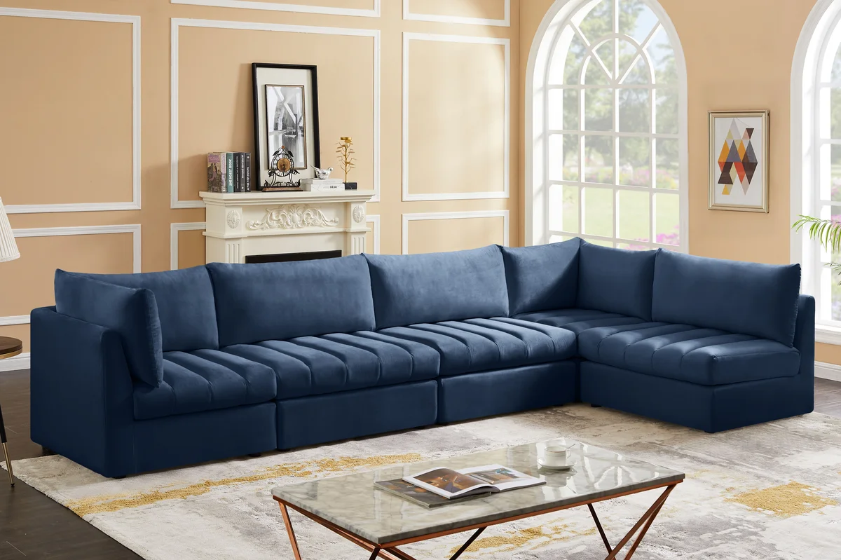 Jacob - Modular Sectional 5 Piece - Navy