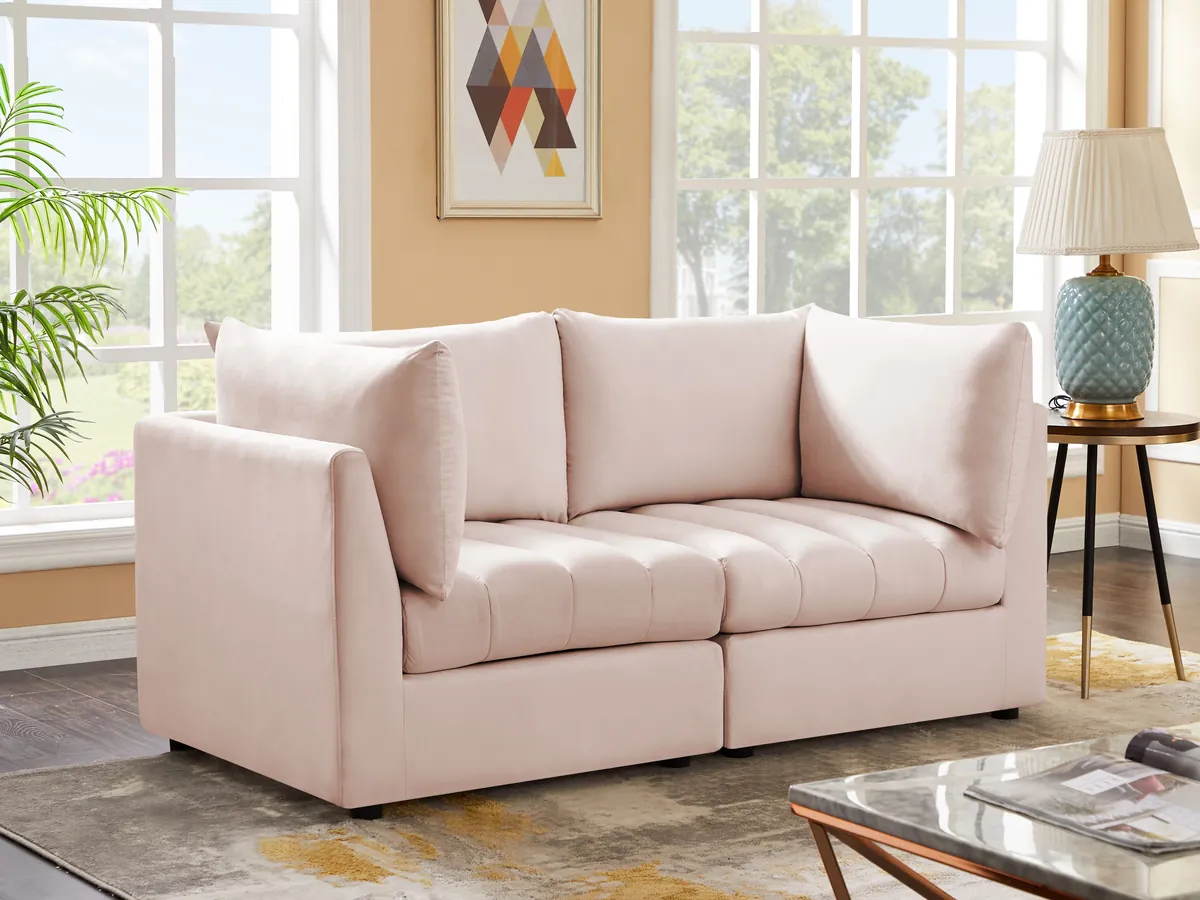 Jacob - Modular 2 Seat Sofa - Pink - View 2