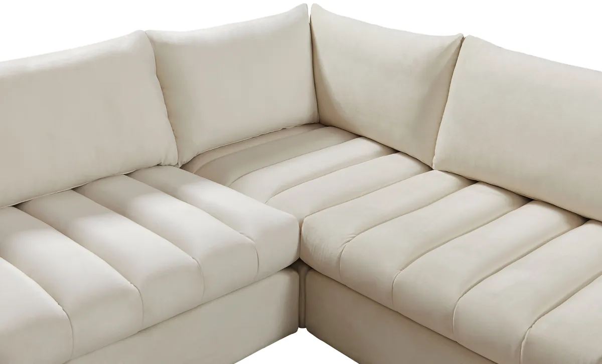 Jacob - Modular U-Shaped Sectional 7 Piece - Cream