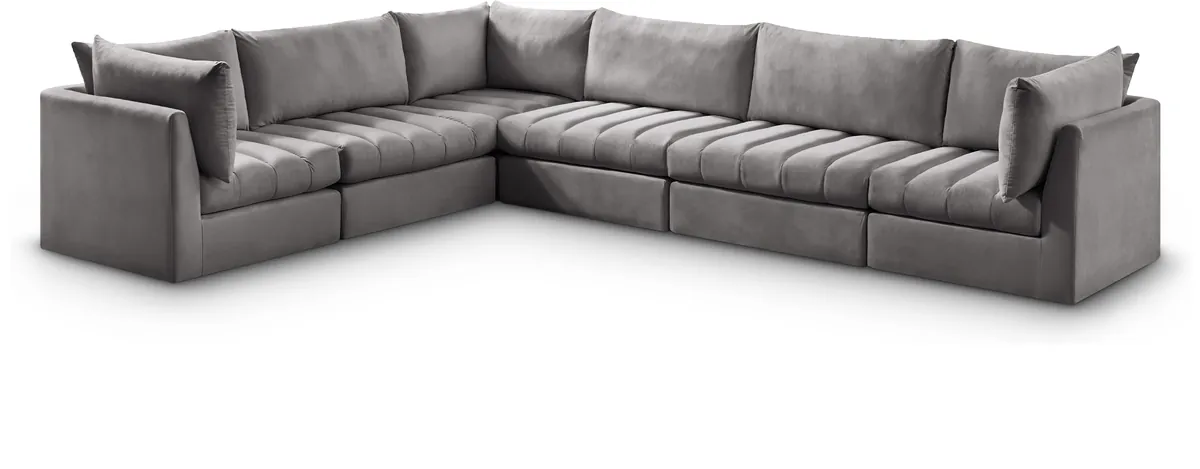 Jacob - Modular Sectional 6 Piece - Gray