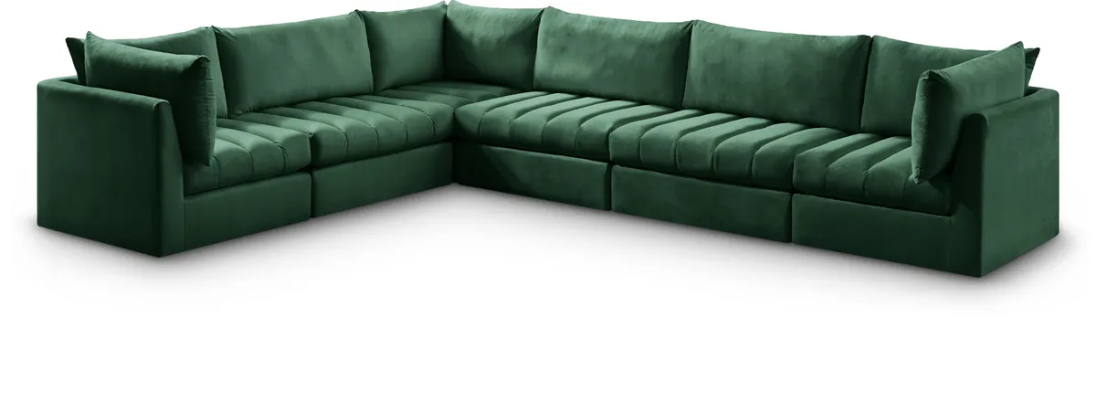 Jacob - Modular Sectional 6 Piece - Green
