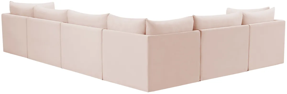 Jacob - Modular Sectional 6 Piece - Pink