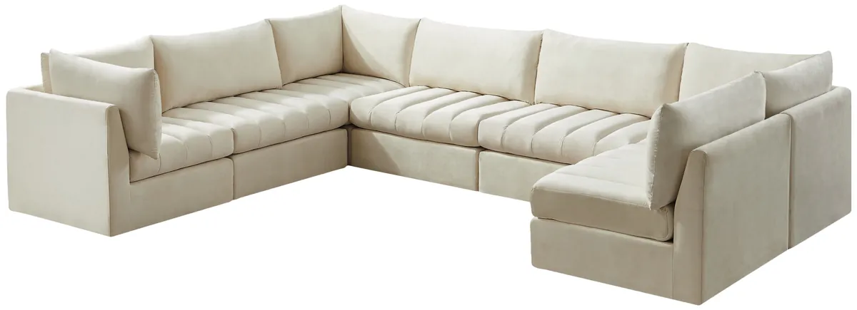 Jacob - Modular Sectional 7 Piece - Cream - View 2