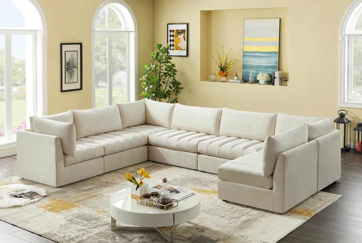 Jacob - Modular Sectional 7 Piece - Cream