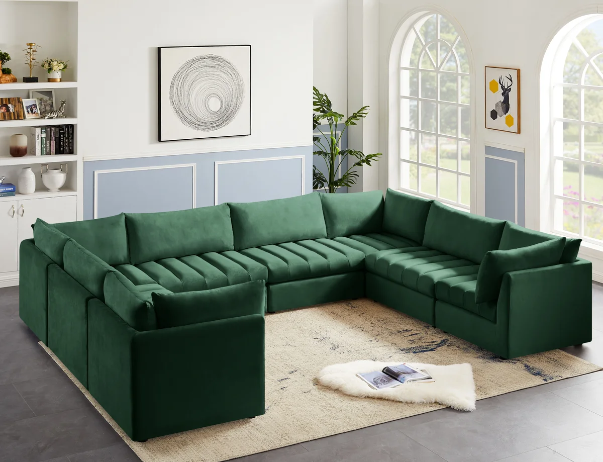 Jacob - Modular Sectional 8 Piece - Green - View 2