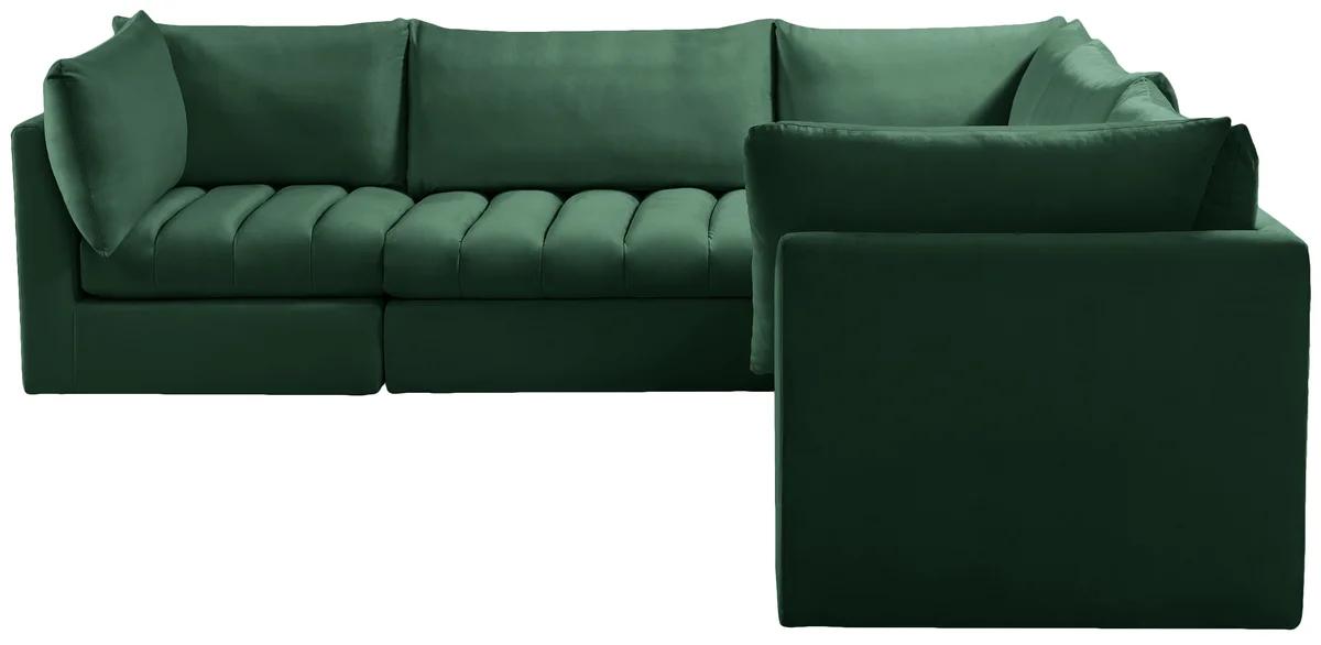 Jacob - Modular Corner Sectional 5 Piece - Green