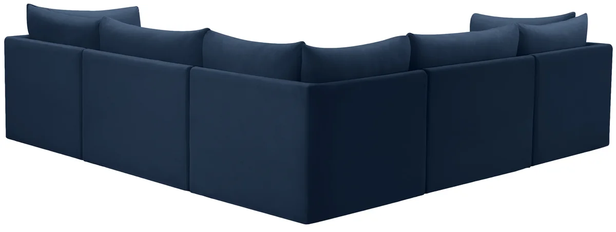 Jacob - Modular Corner Sectional 5 Piece - Navy