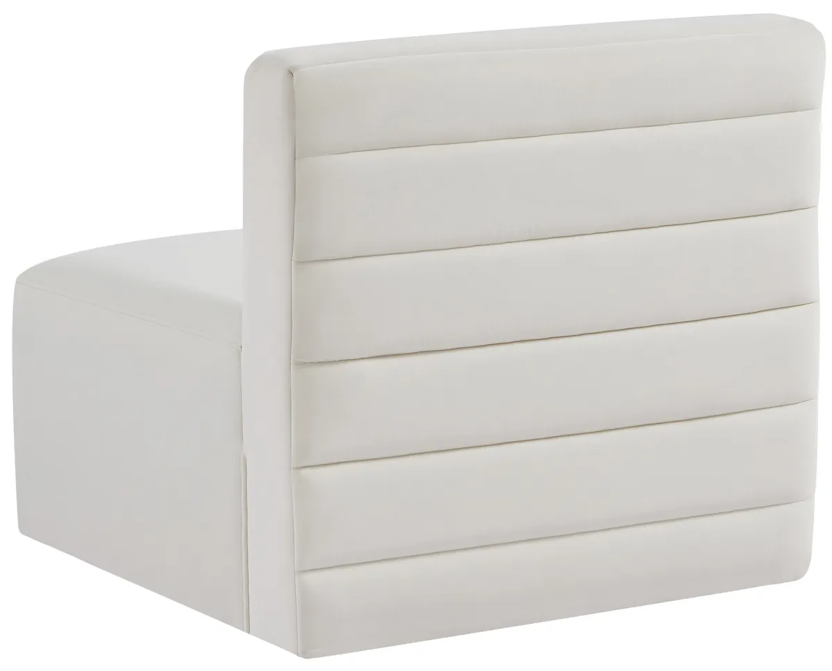 Quincy - Modular Armless Chair - Cream
