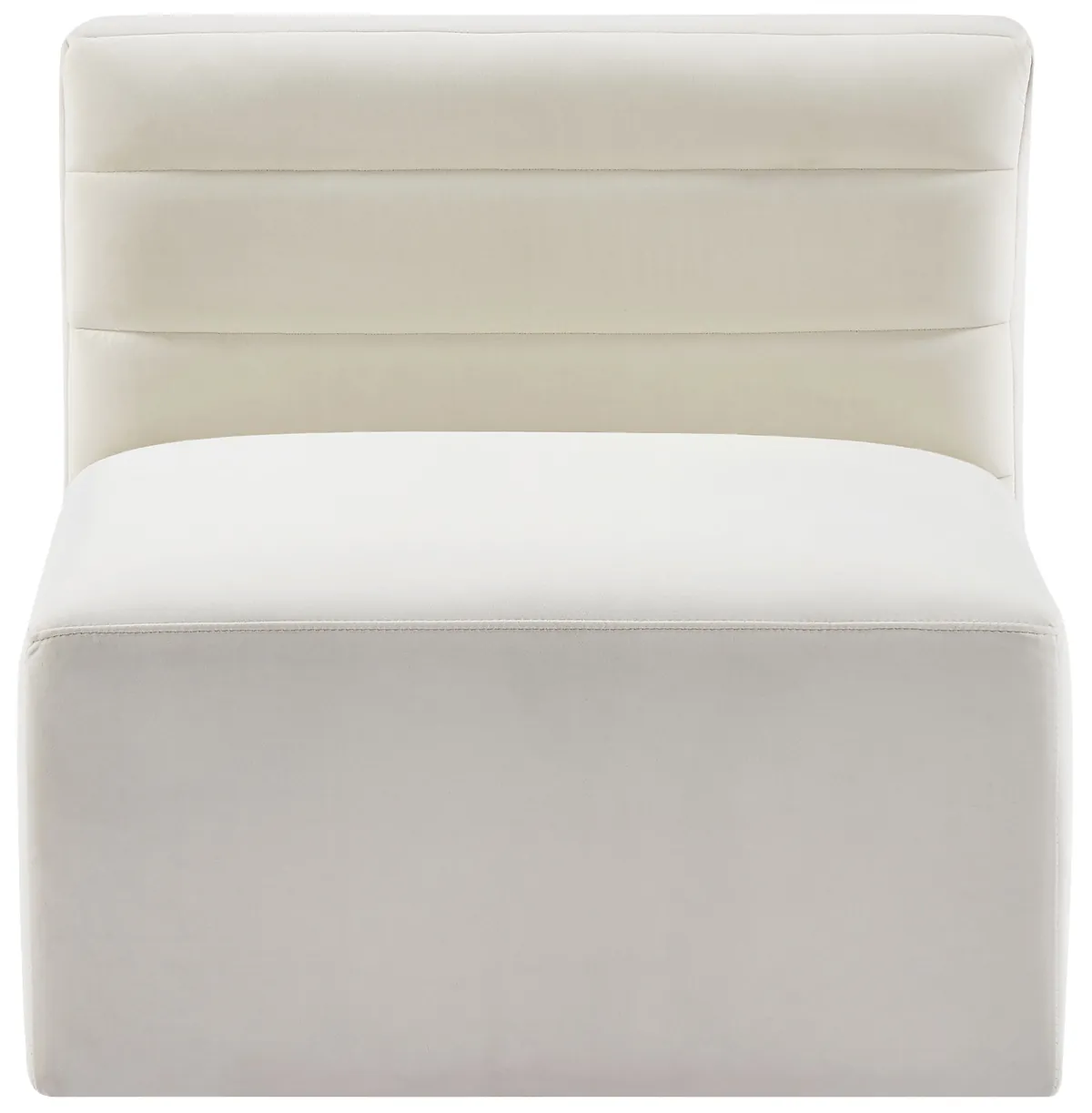 Quincy - Modular Armless Chair - Cream