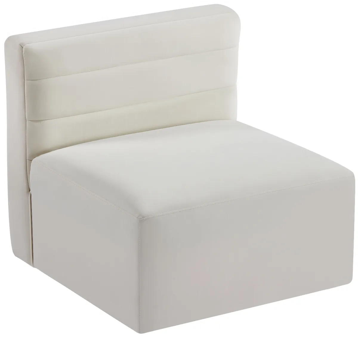 Quincy - Modular Armless Chair - Cream