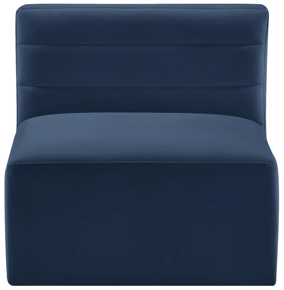 Quincy - Modular Armless Chair - Navy