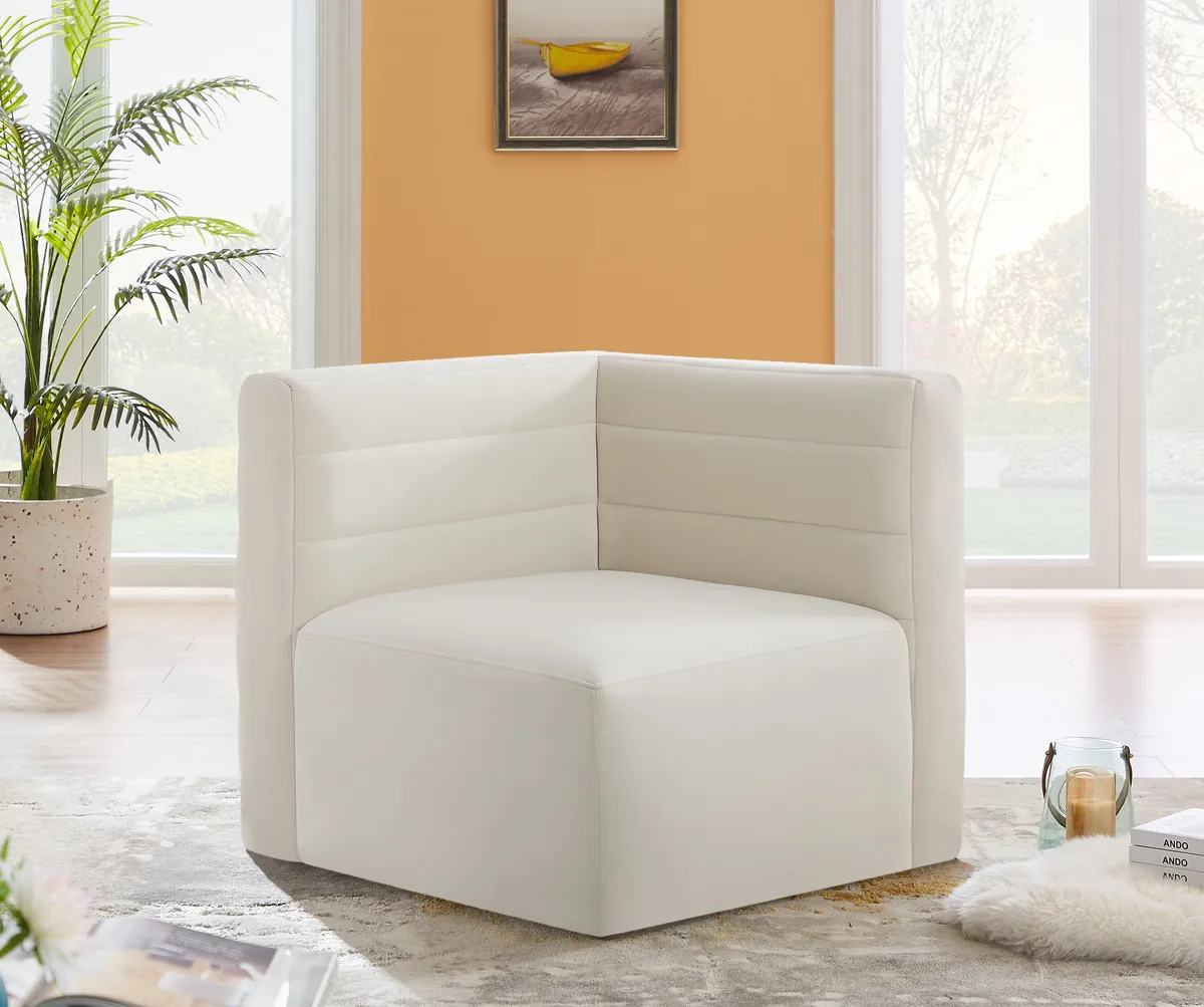 Quincy - Modular Corner Chair - Cream - View 2