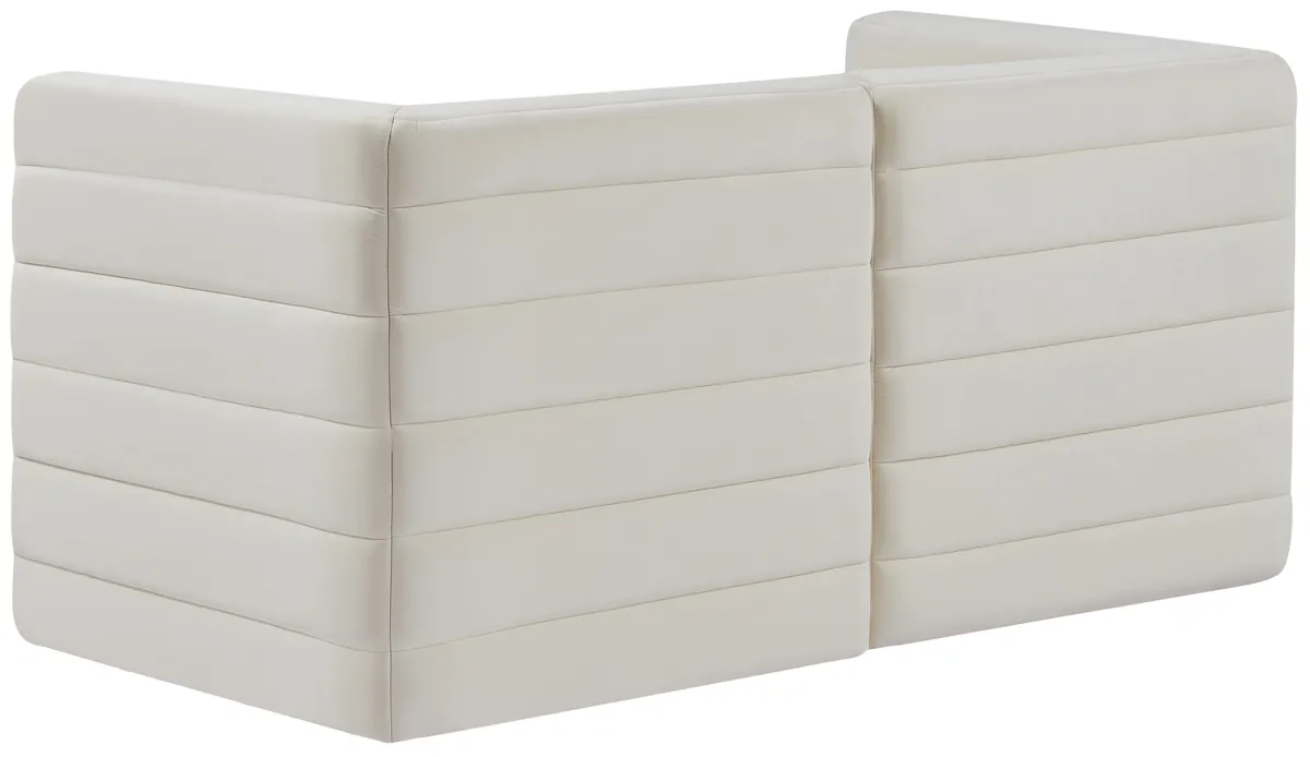 Quincy - 2 Seat Modular Sofa - Cream